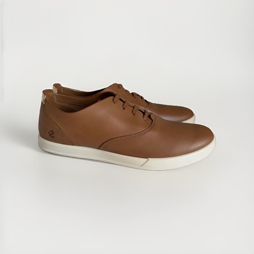 Ecco Travel M Derby Brown Leather Shoes Men's US 13–13.5 EU 47